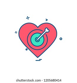 Hearts icon design vector 