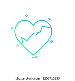 Hearts icon design vector