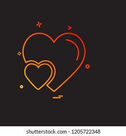 Hearts icon design vector Hearts icon design vector