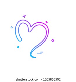 Hearts icon design vector