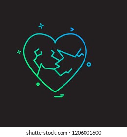 Hearts icon design vector