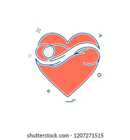 Hearts icon design vector