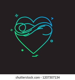 Hearts icon design vector