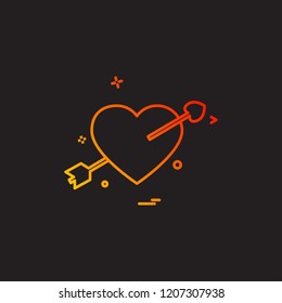 Hearts icon design vector 