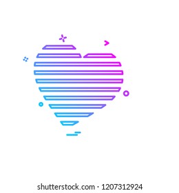 Hearts icon design vector