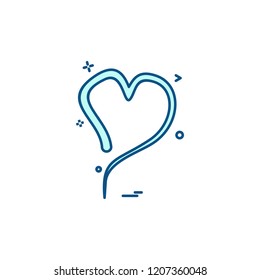 Hearts icon design vector