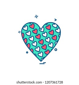 Hearts icon design vector
