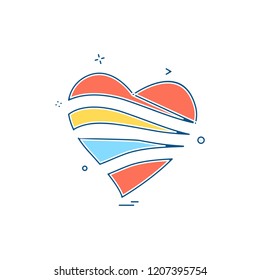 Hearts icon design vector