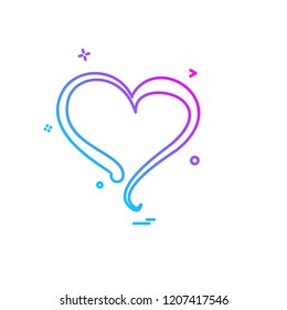 Hearts icon design vector