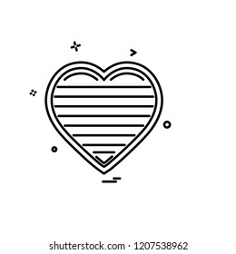 Hearts icon design vector