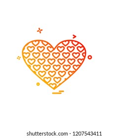 Hearts icon design vector