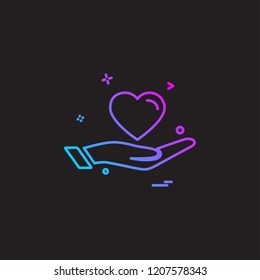 Hearts icon design vector 