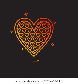 Hearts icon design vector