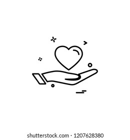 Hearts icon design vector 