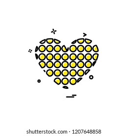 Hearts icon design vector