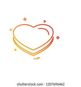 Hearts icon design vector