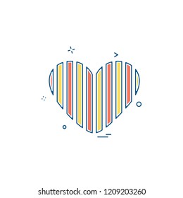 Hearts icon design vector