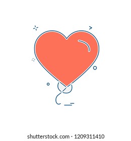 Hearts icon design vector