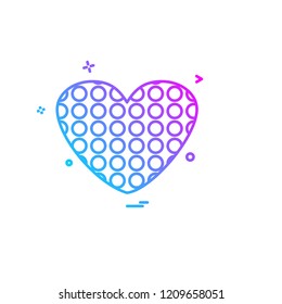 Hearts icon design vector
