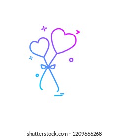 Hearts icon design vector