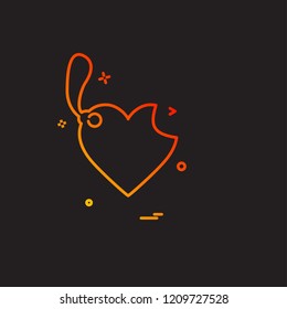 Hearts icon design vector