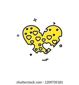 Hearts icon design vector