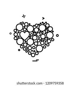 Hearts icon design vector