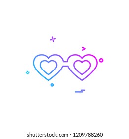 Hearts icon design vector 