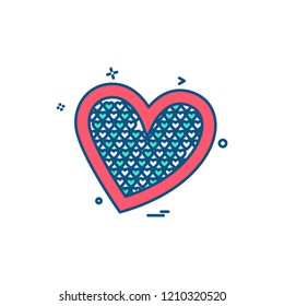 Hearts icon design vector