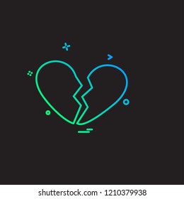 Hearts icon design vector