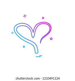 Hearts icon design vector