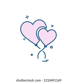 Hearts icon design vector
