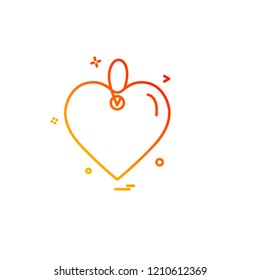 Hearts icon design vector