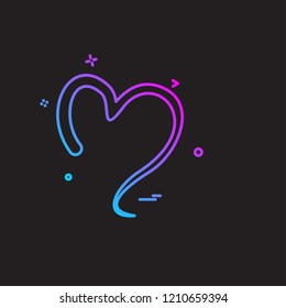 Hearts icon design vector