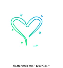 Hearts icon design vector