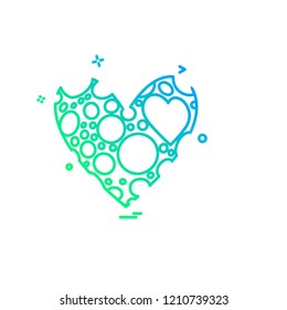 Hearts icon design vector