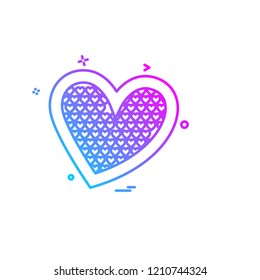 Hearts icon design vector