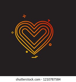 Hearts icon design vector