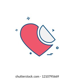Hearts icon design vector 