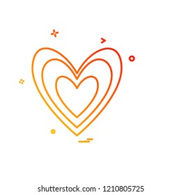 Hearts icon design vector