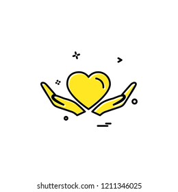 Hearts icon design vector 