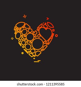 Hearts icon design vector