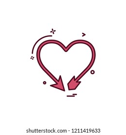 Hearts icon design vector