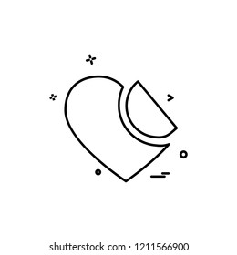 Hearts icon design vector 
