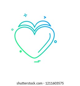 Hearts icon design vector