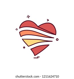 Hearts icon design vector