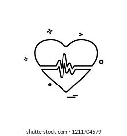 Hearts icon design vector 