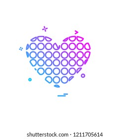 Hearts icon design vector