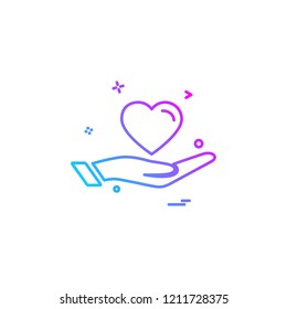 Hearts icon design vector 