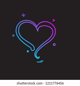 Hearts icon design vector